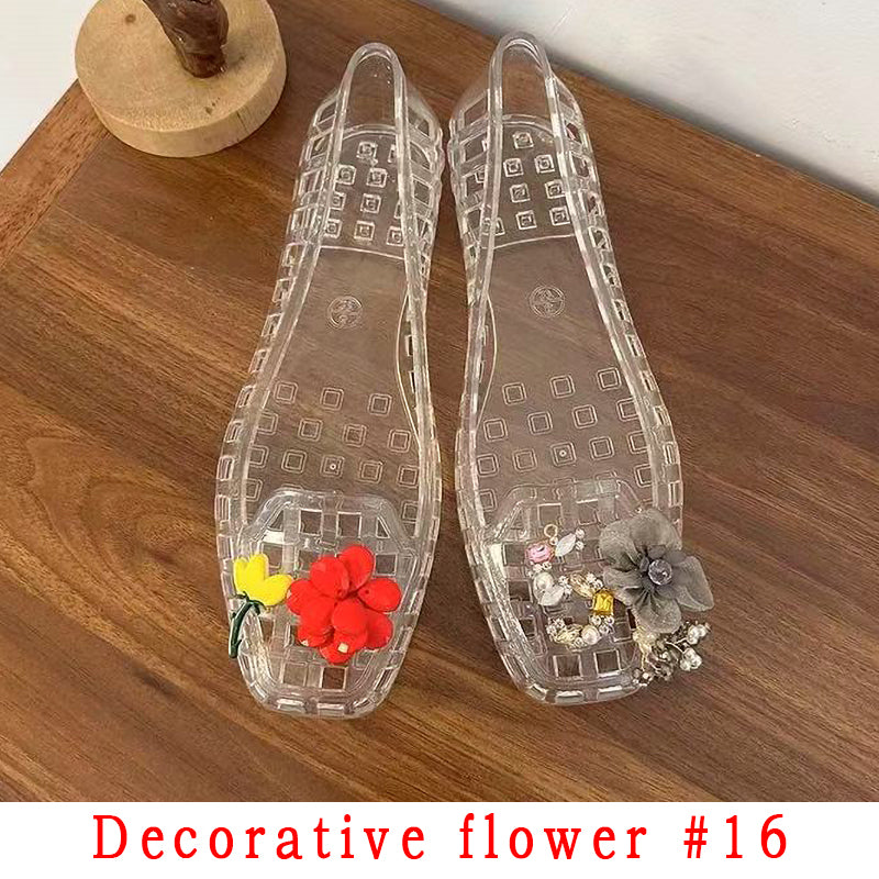Fashion Style Decorative Flower Non-Slip Women's Shoes