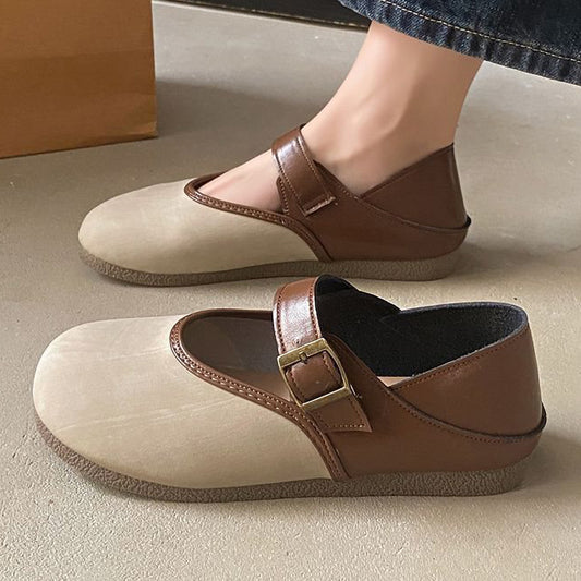New Soft-Soled And Soft-Surface Belt Buckle Women'S Shoes