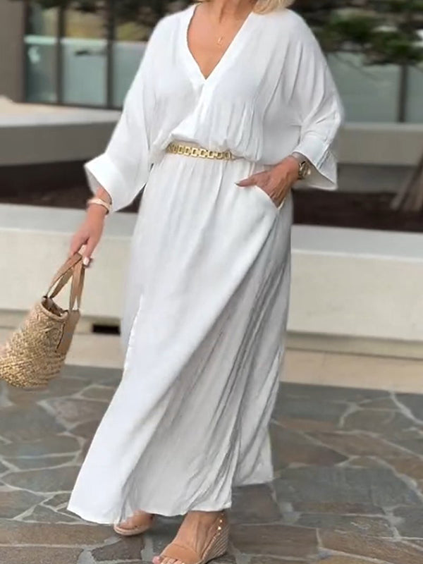 Elegant Casual Slit Women's Dress