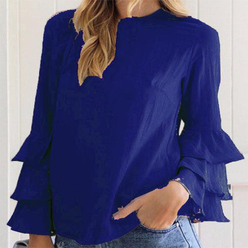 Beautiful Three-Layer Ruffle Top