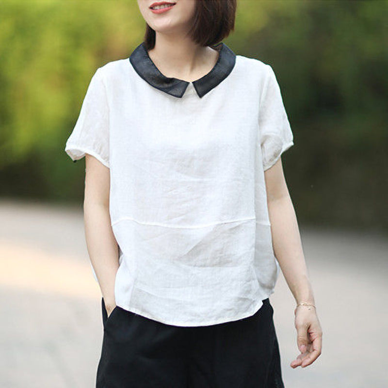 Ladies Casual Lapel Top