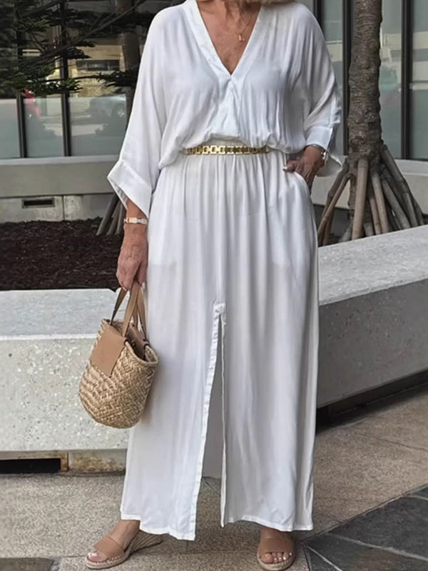 Elegant Casual Slit Women's Dress