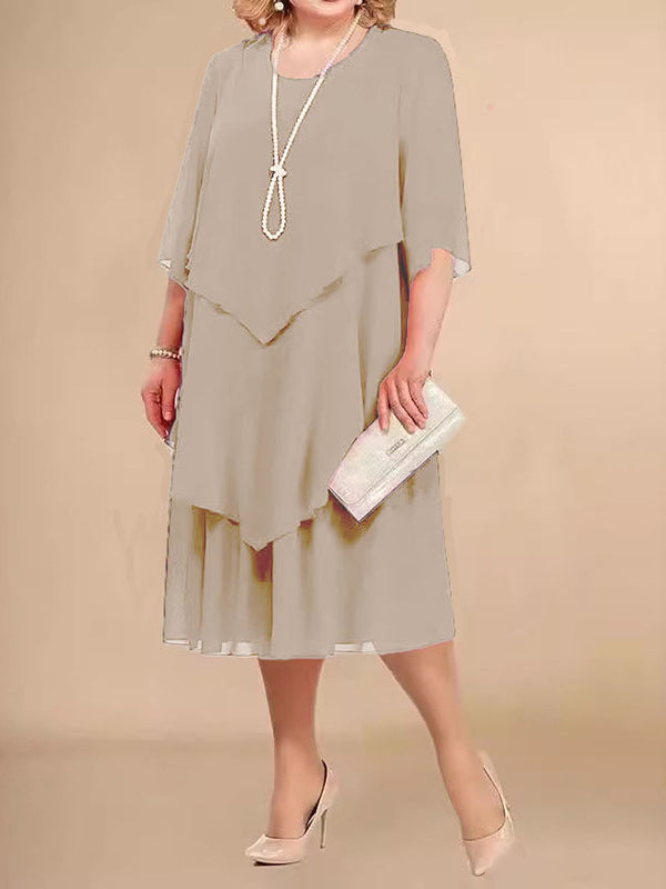 Fashion Folding Plus Size Women's Dress