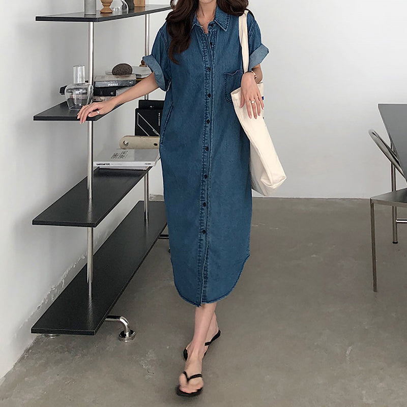 Temperament Casual Denim Dress