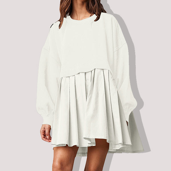 Women's Square Neck Puff Sleeve Dress