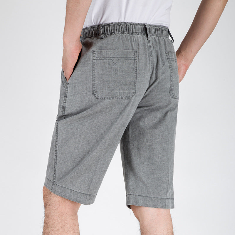 Men's Comfort Fit Linen Casual Shorts