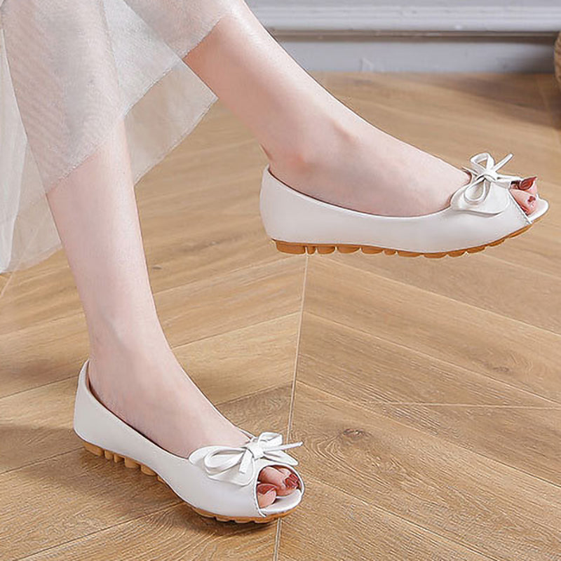 New Style Temperament Fish Mouth Bow Non-Slip Shoes