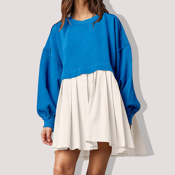 Women's Square Neck Puff Sleeve Dress