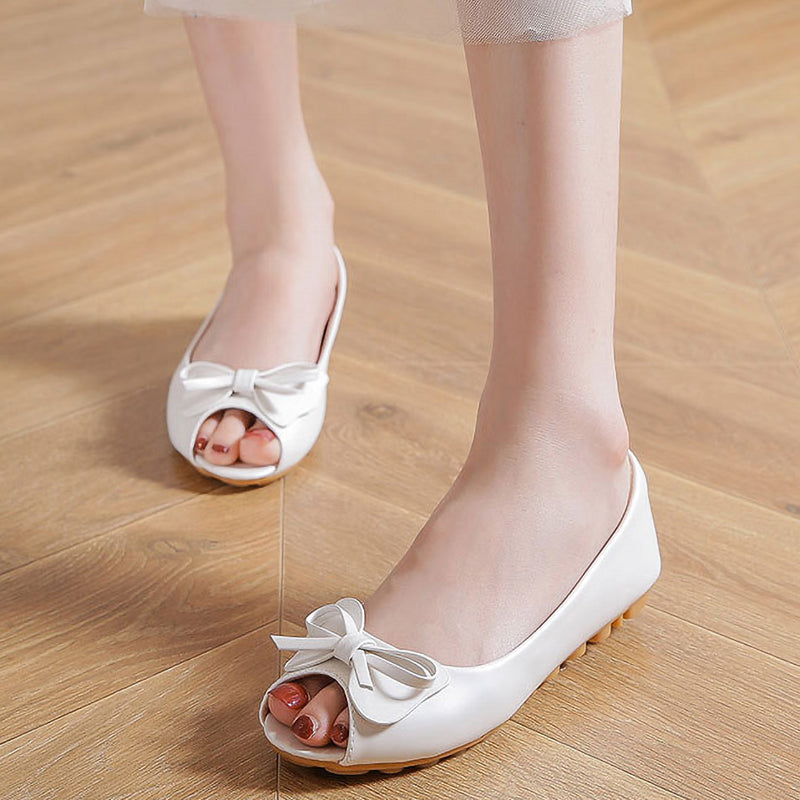New Style Temperament Fish Mouth Bow Non-Slip Shoes