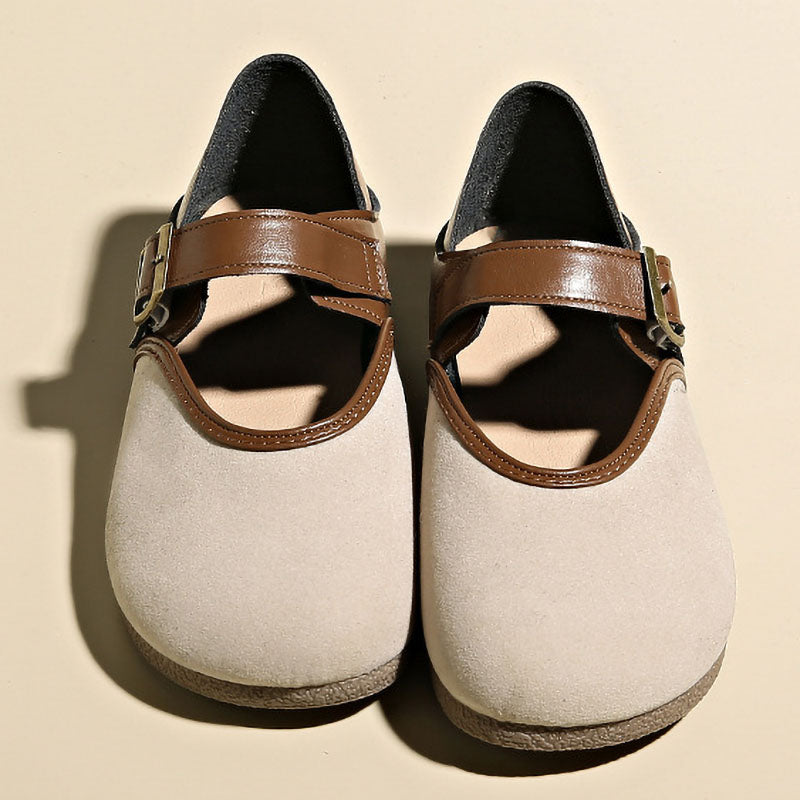 New Soft-Soled And Soft-Surface Belt Buckle Women'S Shoes