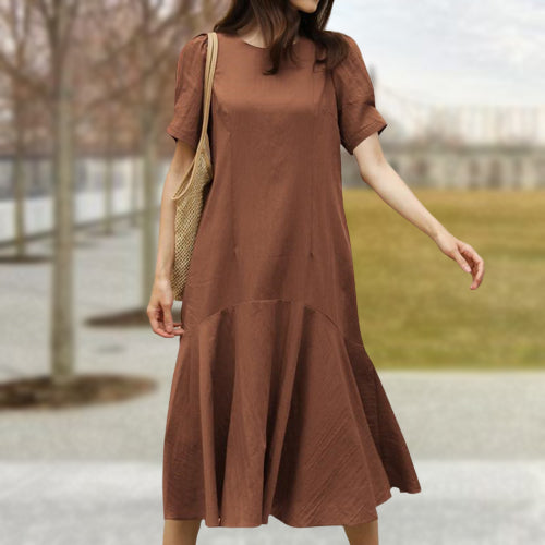 Fashion Women's Round Neck Dress