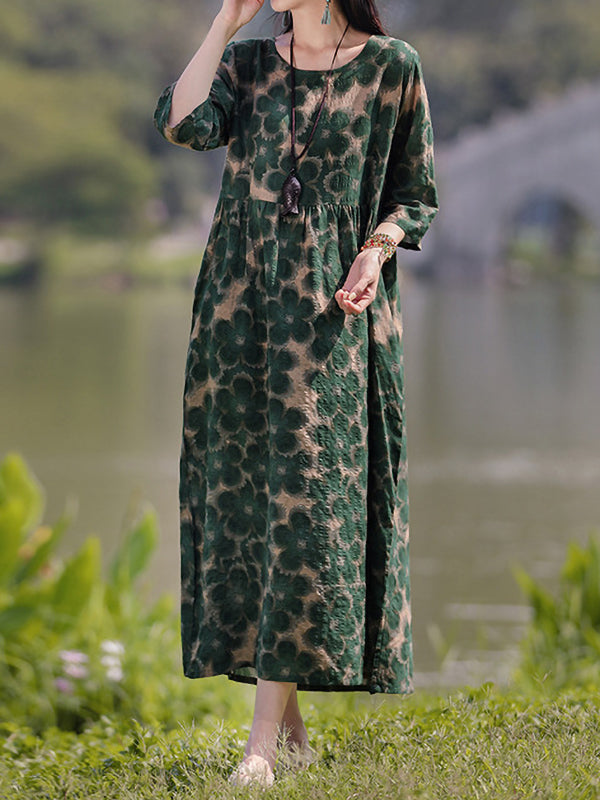 Casual Elegant Printed Dress