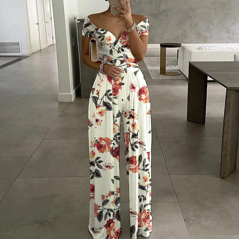 Fashion Printed Women's Jumpsuit