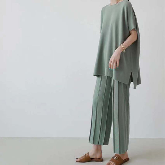 Fashion Vertical Stripe Casual Suit