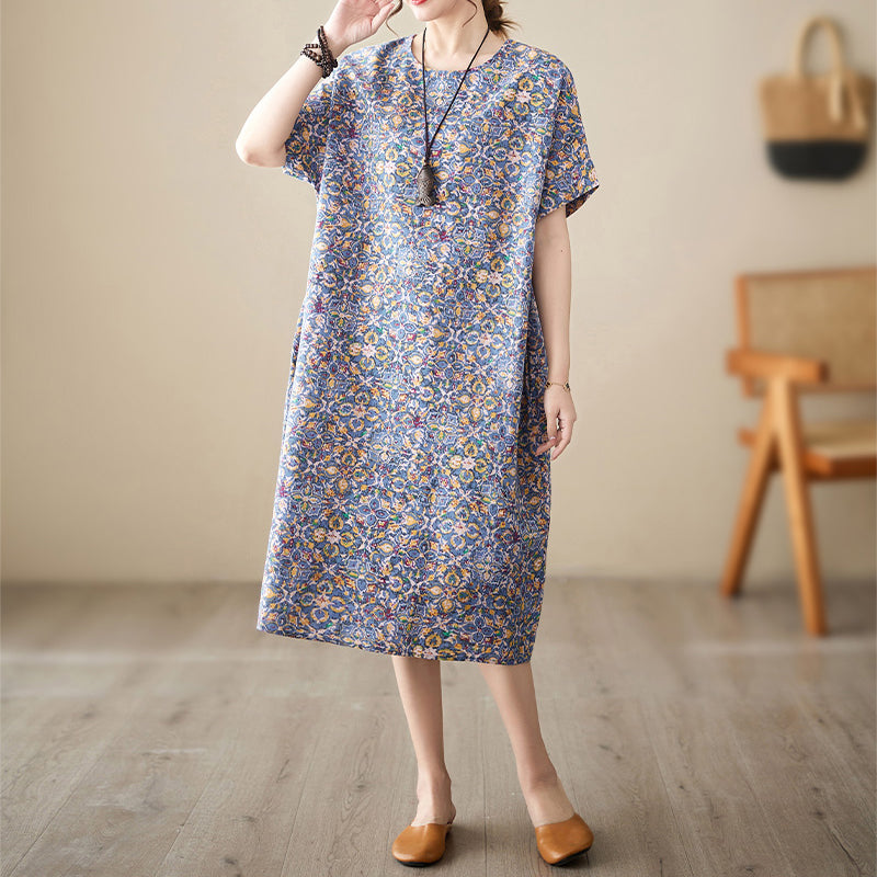 Vintage Print Dress