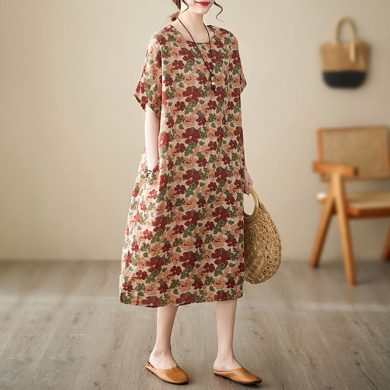 Vintage Print Dress