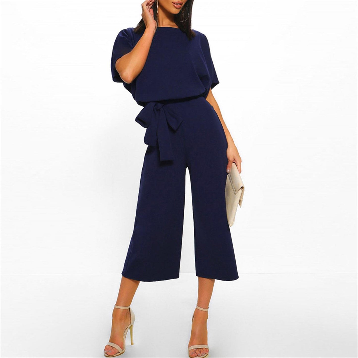 Fashion Casual Butterfly Lace Jumpsuit