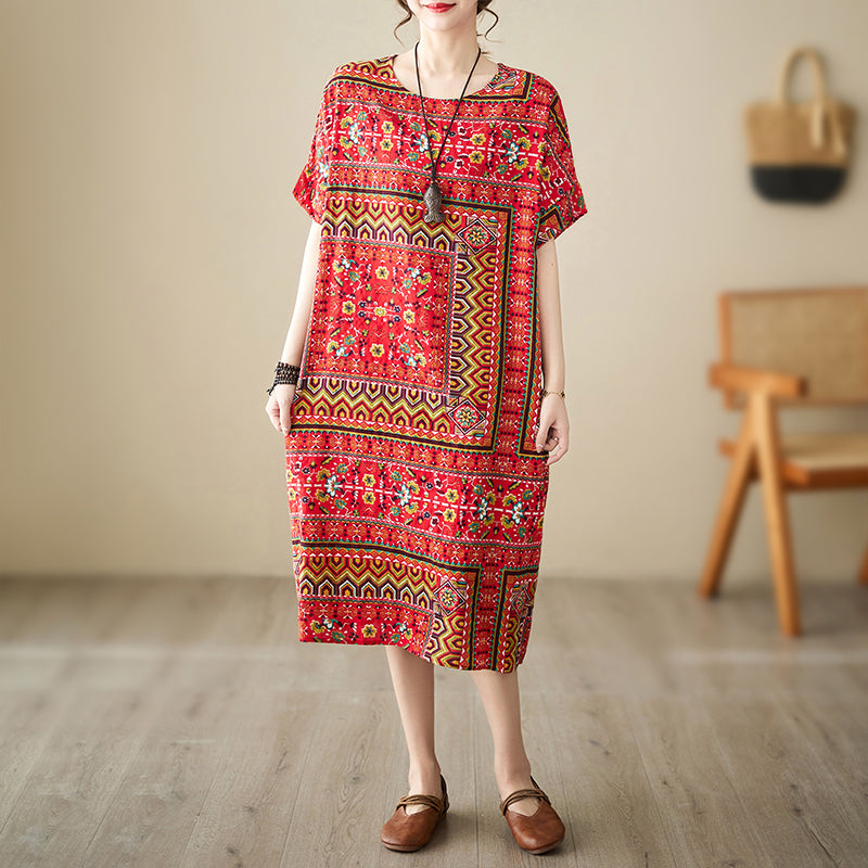 Vintage Print Dress