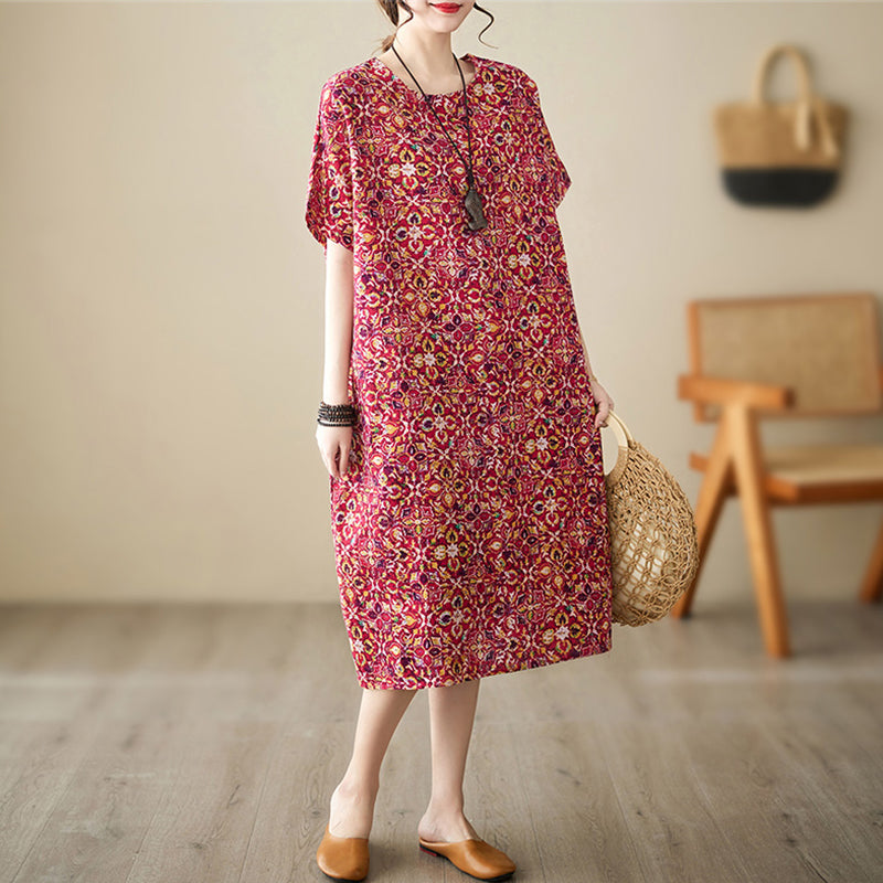 Vintage Print Dress