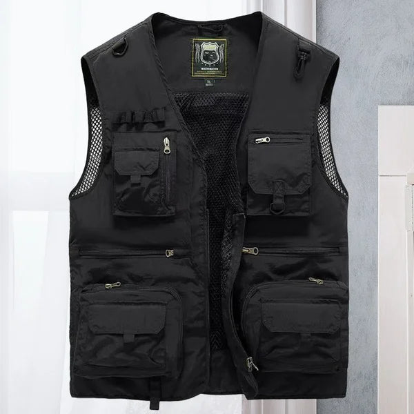 Breathable Mesh Zip Cargo Vest – jialoe