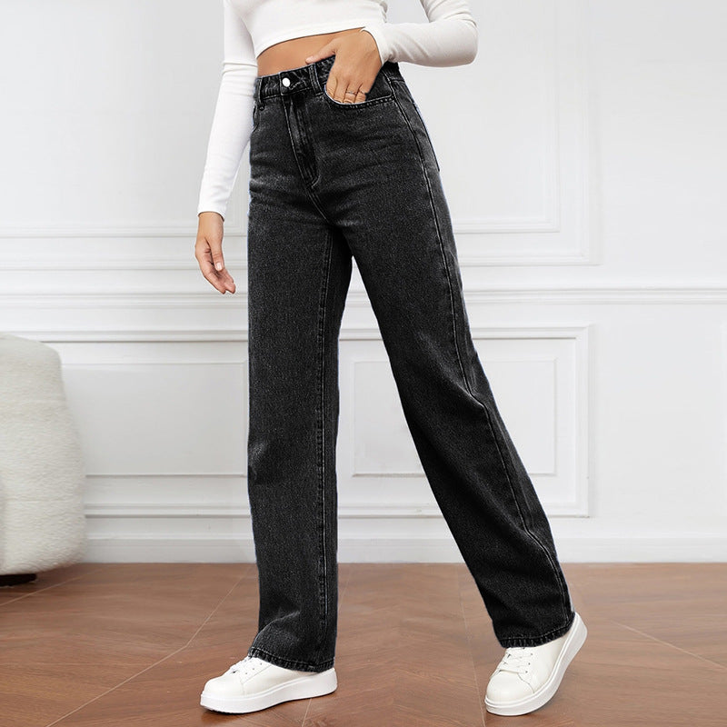 Stretch Fashion Women's Straight Leg Jeans