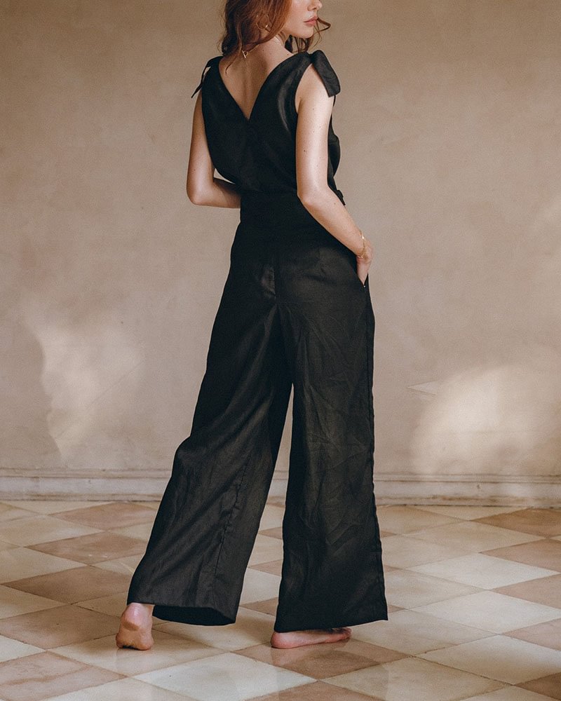 Minimalist Chic Cotton Linen Two Piece