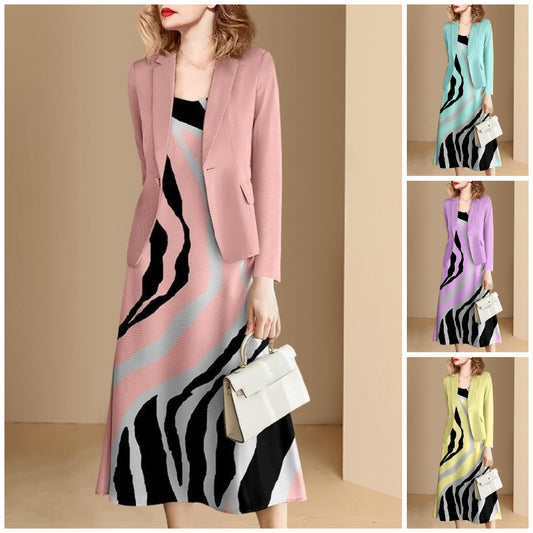 Romantic Water Print Suit