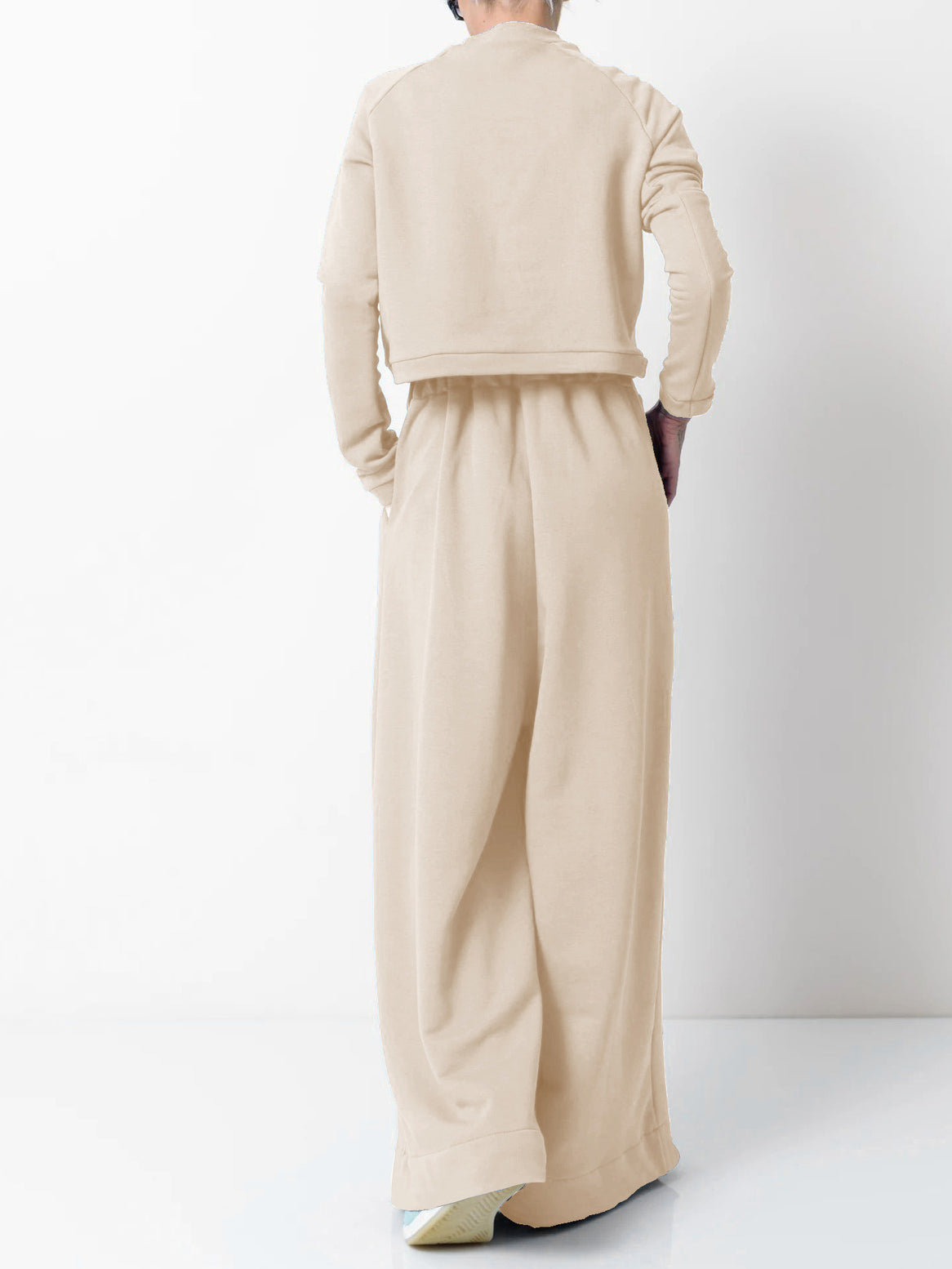 Fashion Wide Leg Casual Suit