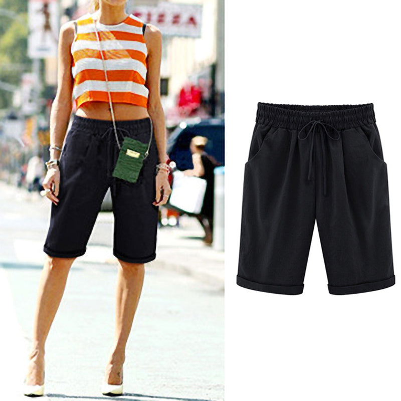 Casual Solid Color Women'S Shorts