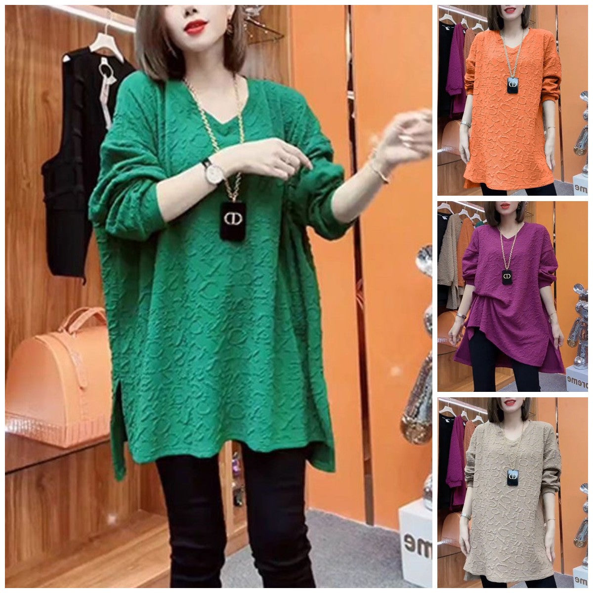 Temperament Fashion Long-sleeved Top