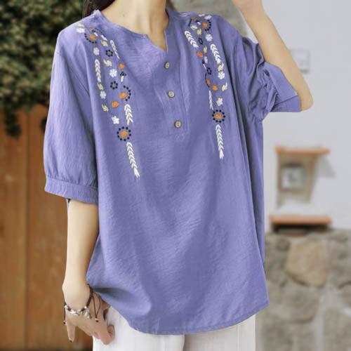 Cute Embroidered Ladies Top