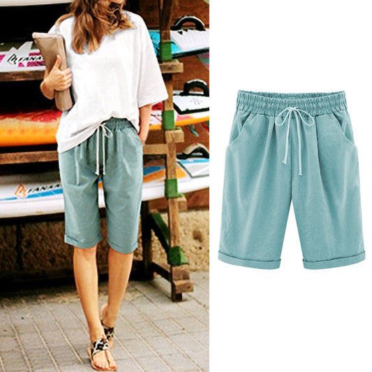 Casual Solid Color Women'S Shorts