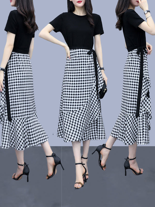 New Fashionable Top And Bottom Skirt Suit