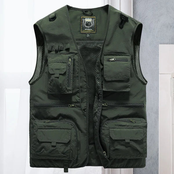 Breathable Mesh Zip Cargo Vest – jialoe