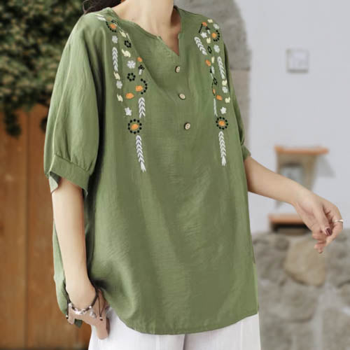 Cute Embroidered Ladies Top