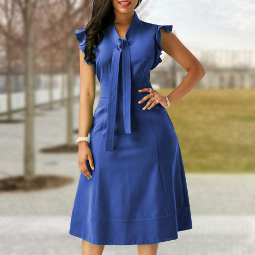 Ladies Ruffle Sleeve Dress