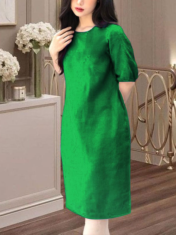 About It Pure Color Dress