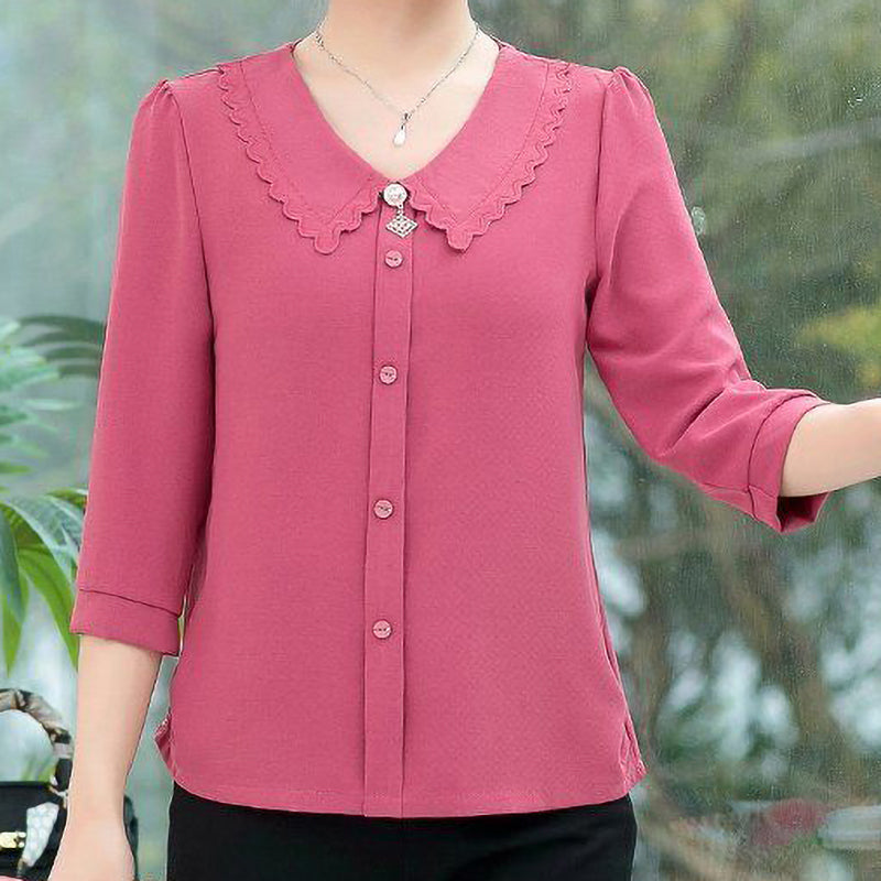 Lace Neck Ladies Top