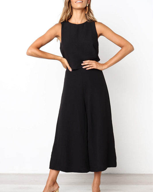 Fashion Sleeveless Suit