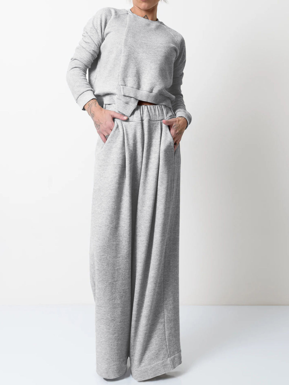 Fashion Wide Leg Casual Suit