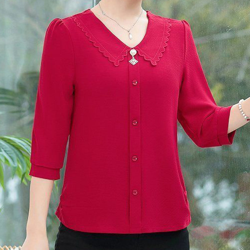 Lace Neck Ladies Top