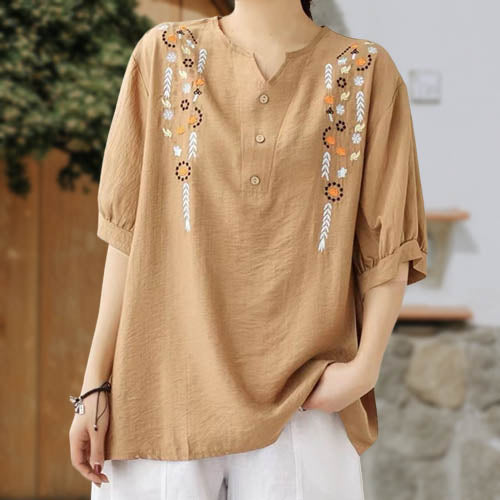 Cute Embroidered Ladies Top