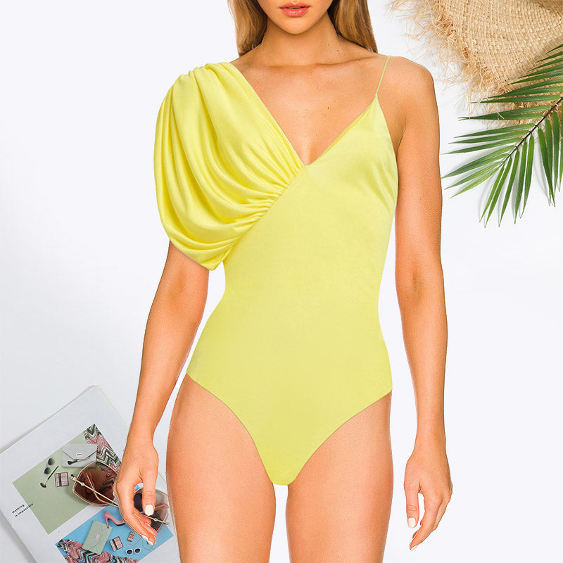 Snuggle Party Ruched Detail Swimsuit