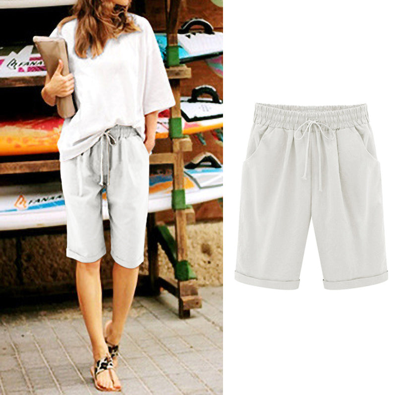 Casual Solid Color Women'S Shorts