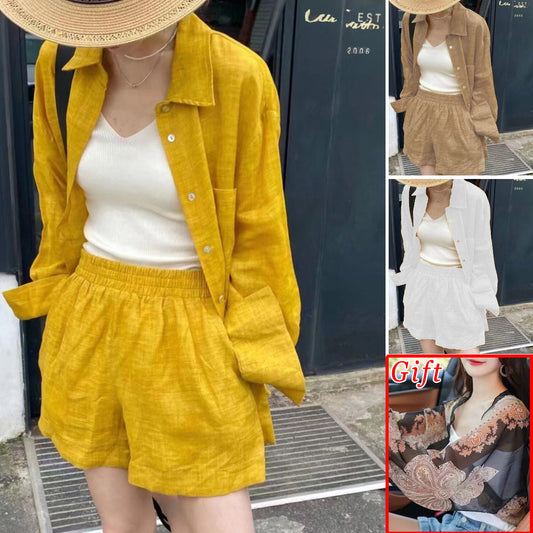 Ladies Sunshine Casual Two-piece Suit【With a Sun Protection Clothing】