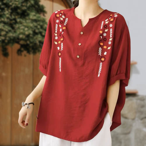 Cute Embroidered Ladies Top