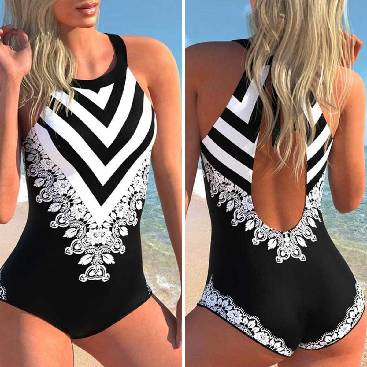 Seaside Tide Colorblock Swimsuit